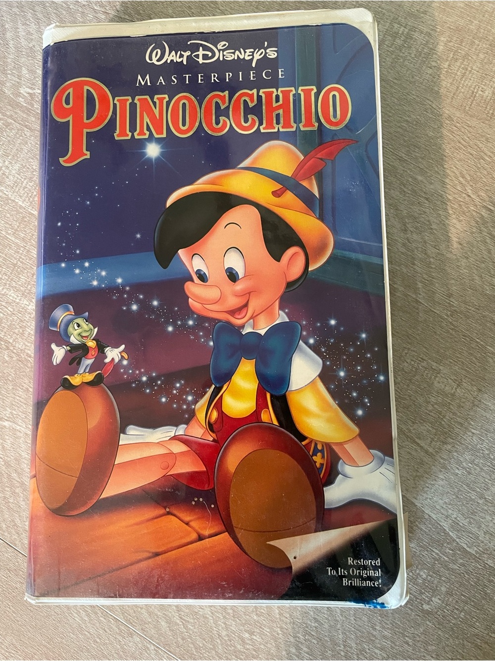 Walt Disney's Pinocchio VHS Black Clamshell Classics Black Diamond 1940 movie